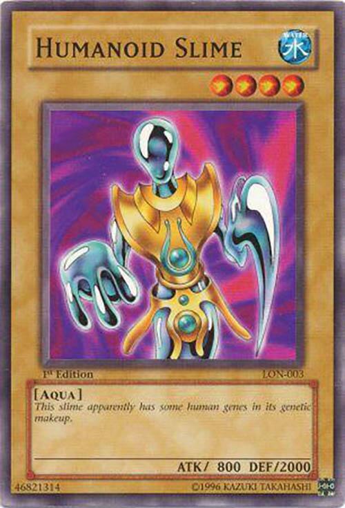 Humanoid Slime LON-003 card from Labyrinth of Nightmare