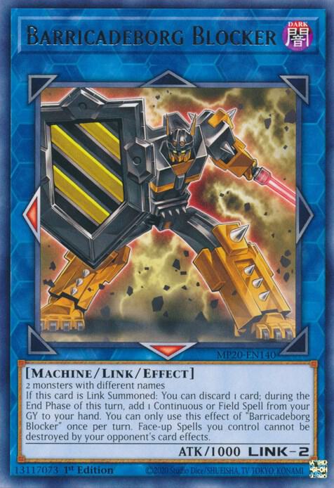 Barricadeborg Blocker MP20-EN140 card from 2020 Tin of Lost Memories