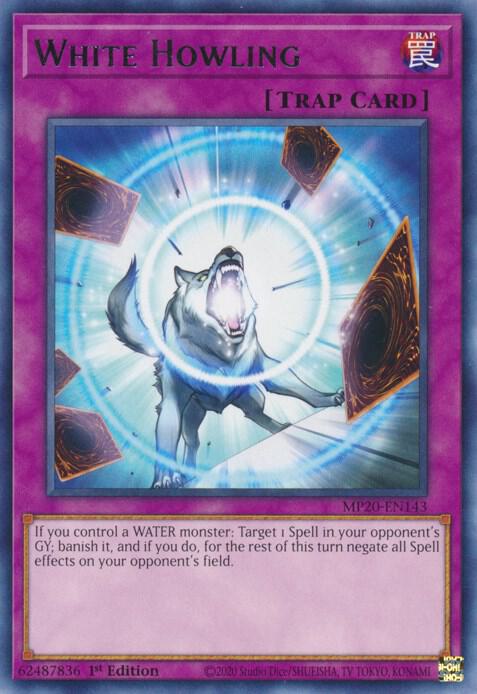 White Howling MP20-EN143 card from 2020 Tin of Lost Memories