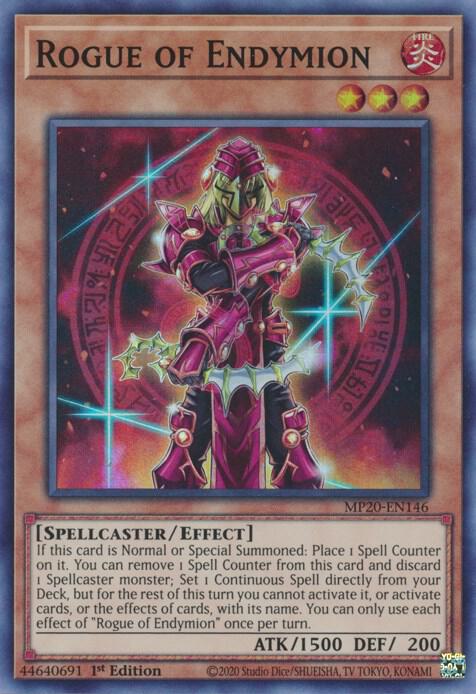 Rogue of Endymion MP20-EN146 card from 2020 Tin of Lost Memories