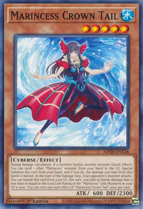 Marincess Crown Tail MP20-EN148 card from 2020 Tin of Lost Memories