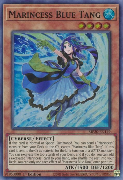 Marincess Blue Tang MP20-EN149 card from 2020 Tin of Lost Memories