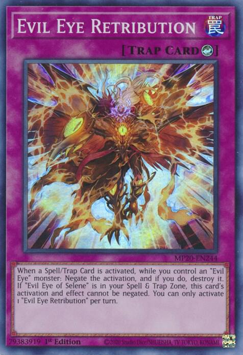 Evil Eye Retribution MP20-EN244 card from 2020 Tin of Lost Memories