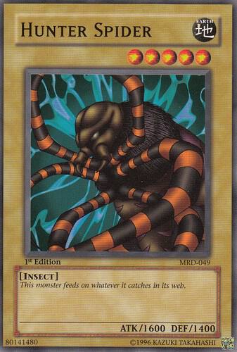 Hunter Spider MRD-049 card from Metal Raiders