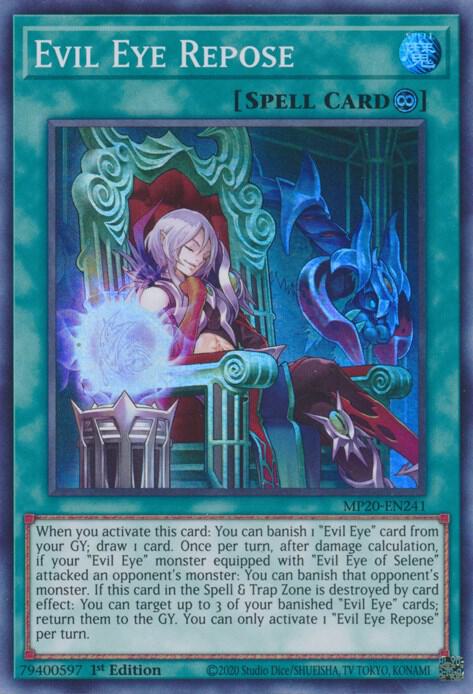 Evil Eye Repose MP20-EN241 card from 2020 Tin of Lost Memories