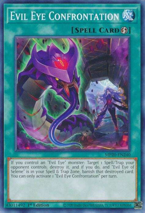 Evil Eye Confrontation MP20-EN240 card from 2020 Tin of Lost Memories