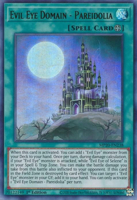 Evil Eye Domain - Pareidolia MP20-EN238 card from 2020 Tin of Lost Memories