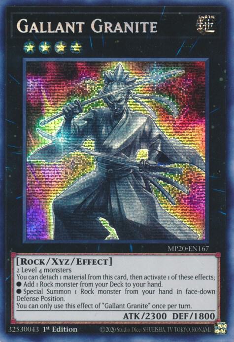 Gallant Granite MP20-EN167 card from 2020 Tin of Lost Memories