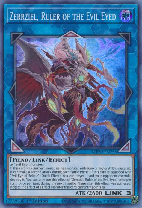 Zerrziel, Ruler of the Evil Eyed MP20-EN236 card from 2020 Tin of Lost Memories