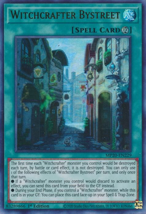 Witchcrafter Bystreet MP20-EN229 card from 2020 Tin of Lost Memories