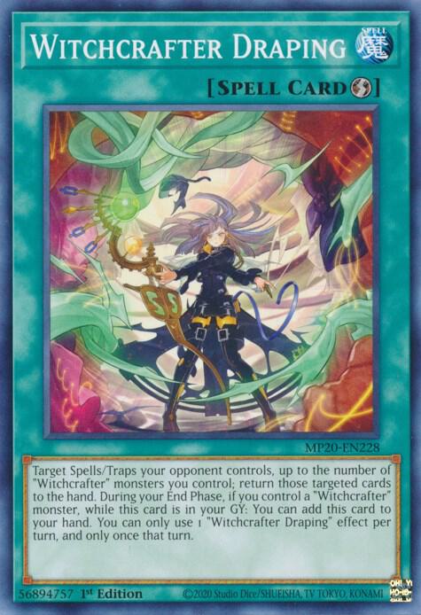 Witchcrafter Draping MP20-EN228 card from 2020 Tin of Lost Memories