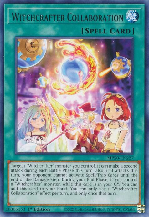 Witchcrafter Collaboration MP20-EN227 card from 2020 Tin of Lost Memories