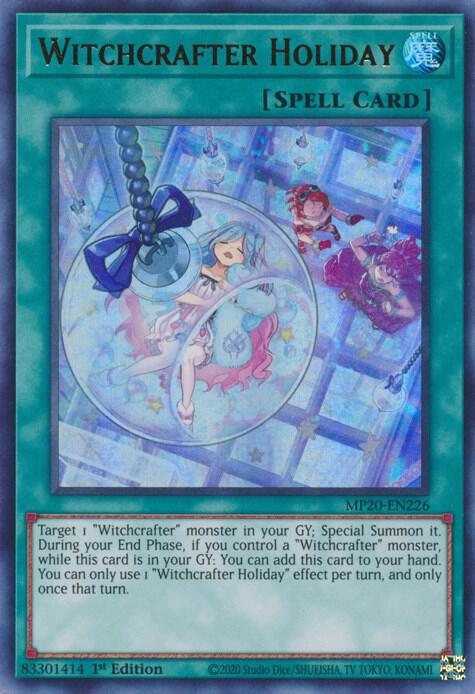 Witchcrafter Holiday MP20-EN226 card from 2020 Tin of Lost Memories