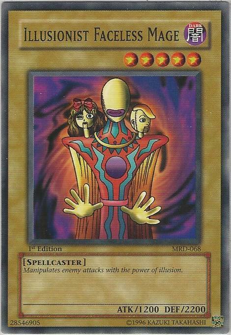Illusionist Faceless Mage MRD-068 card from Metal Raiders