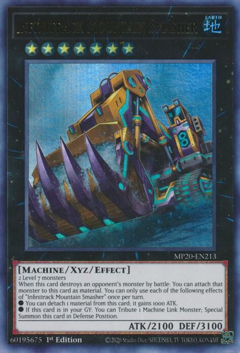 Infinitrack Mountain Smasher MP20-EN213 card from 2020 Tin of Lost Memories