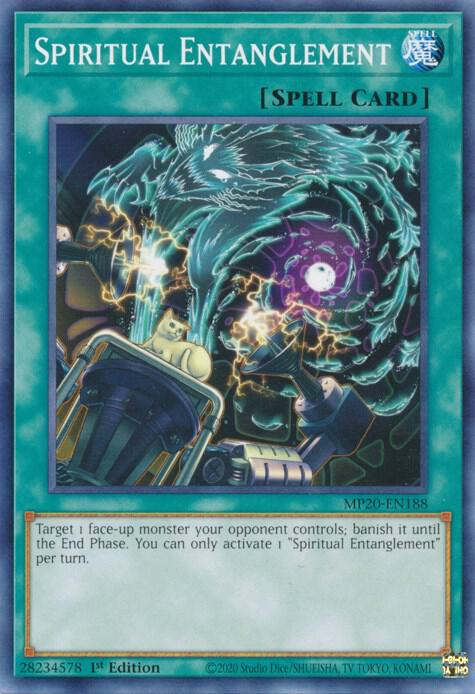 Spiritual Entanglement MP20-EN188 card from 2020 Tin of Lost Memories