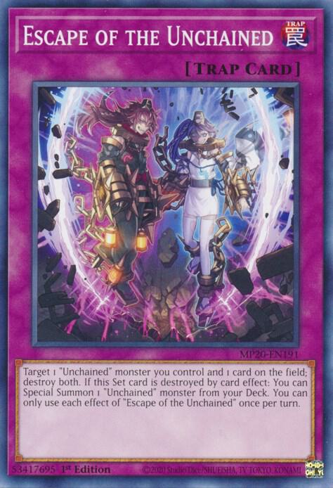 Escape of the Unchained MP20-EN191 card from 2020 Tin of Lost Memories