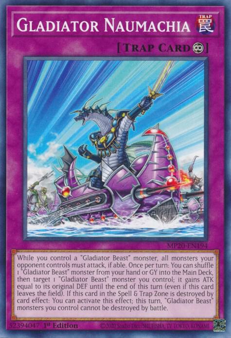 Gladiator Naumachia MP20-EN194 card from 2020 Tin of Lost Memories