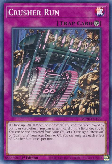 Crusher Run MP20-EN195 card from 2020 Tin of Lost Memories
