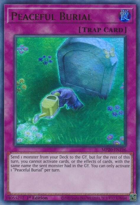 Peaceful Burial MP20-EN196 card from 2020 Tin of Lost Memories