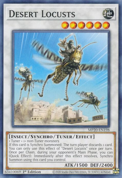 Desert Locusts MP20-EN198 card from 2020 Tin of Lost Memories
