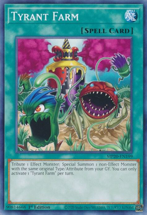 Tyrant Farm MP20-EN199 card from 2020 Tin of Lost Memories