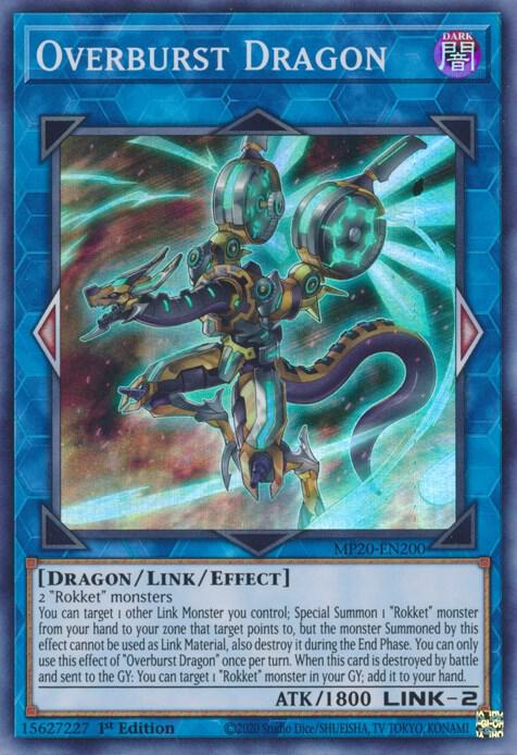 Overburst Dragon MP20-EN200 card from 2020 Tin of Lost Memories