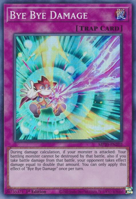 Bye Bye Damage MP20-EN202 card from 2020 Tin of Lost Memories
