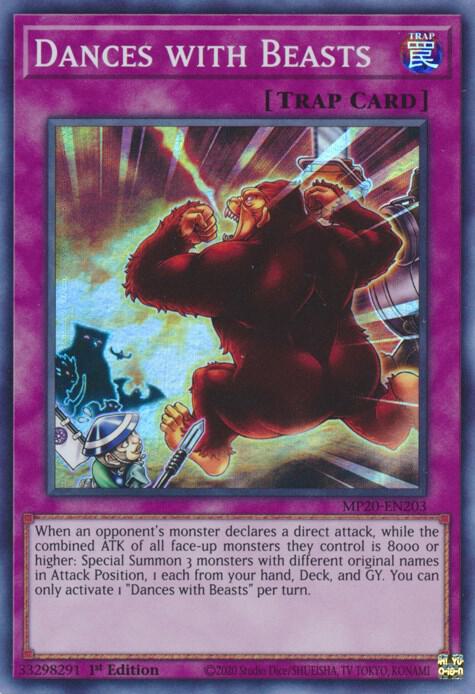 Dances with Beasts MP20-EN203 card from 2020 Tin of Lost Memories