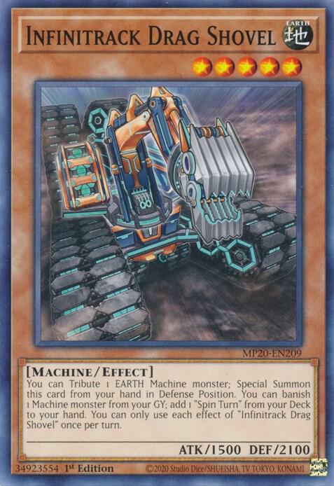 Infinitrack Drag Shovel MP20-EN209 card from 2020 Tin of Lost Memories