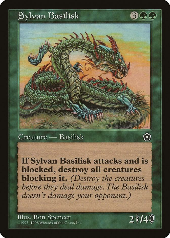 Sylvan Basilisk card from Portal Second Age