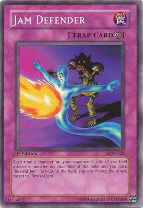 Jam Defender LON-028 card from Labyrinth of Nightmare