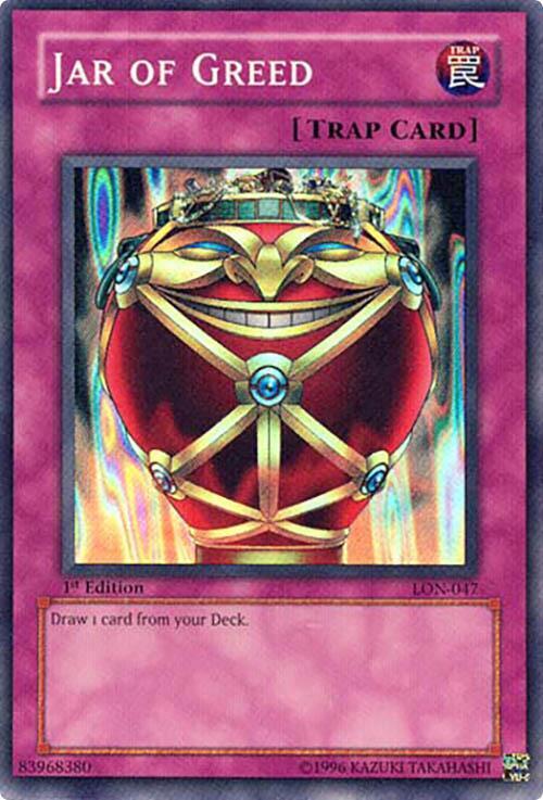 Jar of Greed LON-047 card from Labyrinth of Nightmare