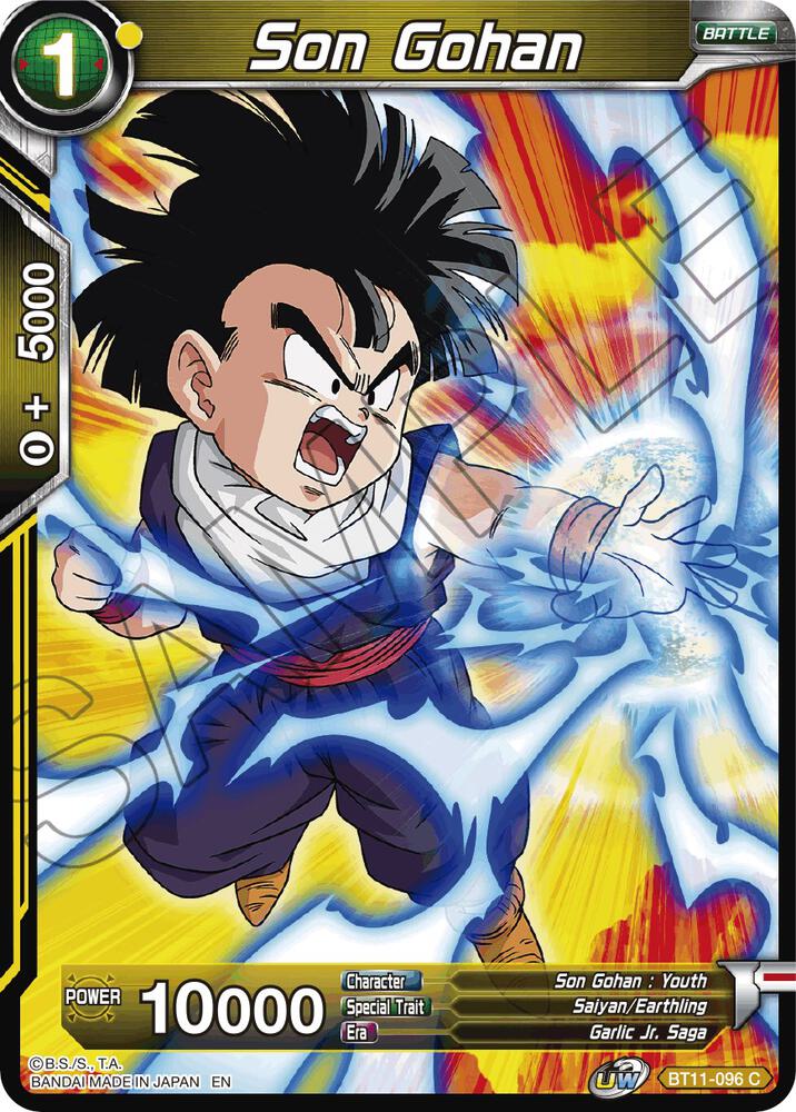 Son Gohan (Yellow) BT11-096 card from Vermilion Bloodline