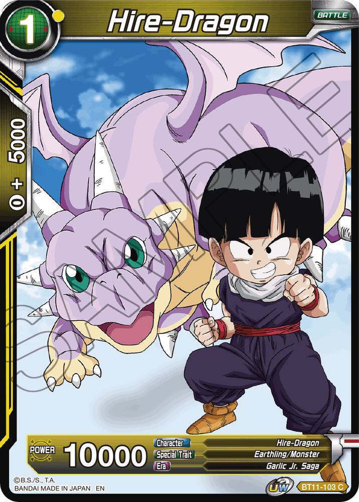 Hire-Dragon BT11-103 card from Vermilion Bloodline
