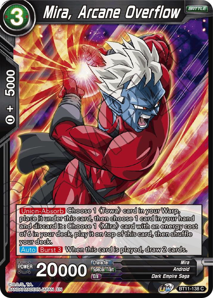 Mira, Arcane Overflow BT11-138 card from Vermilion Bloodline