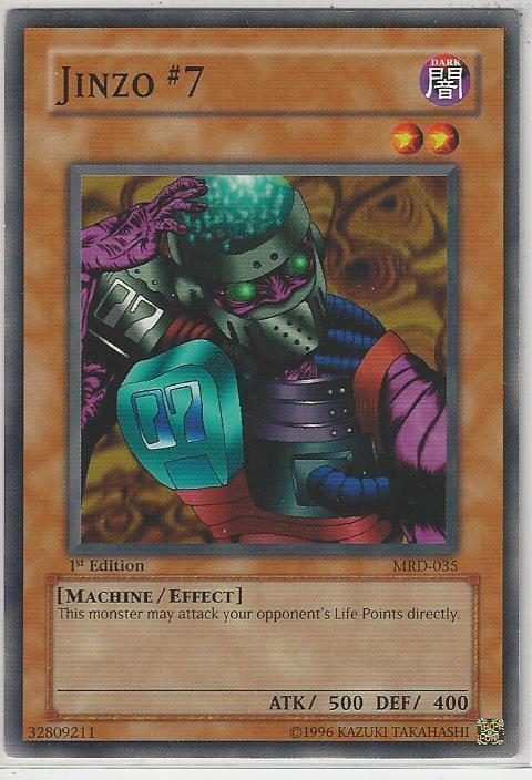 Jinzo #7 MRD-035 card from Metal Raiders