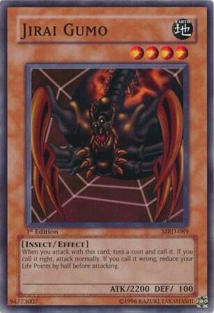 Jirai Gumo MRD-089 card from Metal Raiders