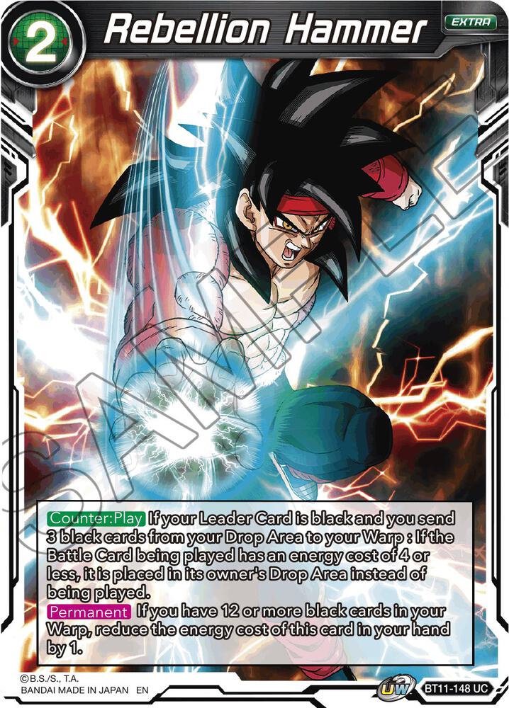 Rebellion Hammer BT11-148 card from Vermilion Bloodline
