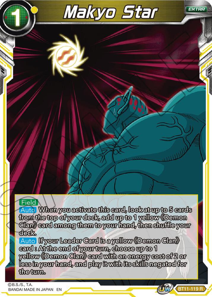 Makyo Star BT11-119 card from Vermilion Bloodline