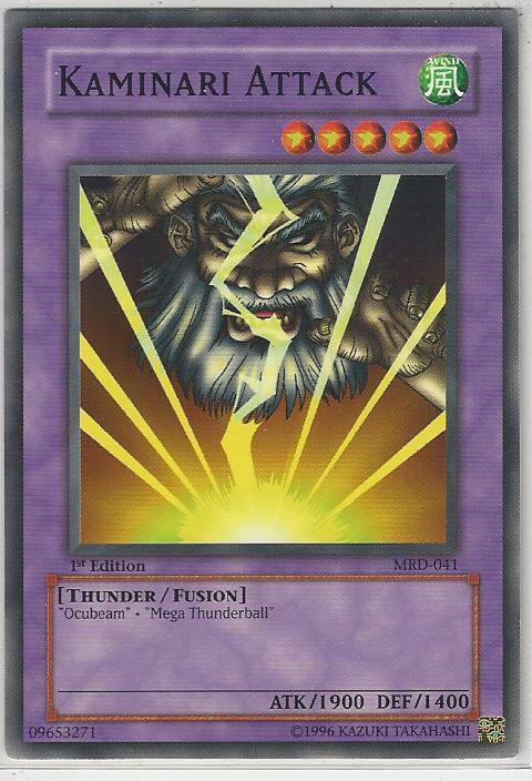 Kaminari Attack MRD-041 card from Metal Raiders