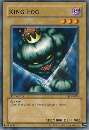 King Fog LOB-036 card from The Legend of Blue Eyes White Dragon