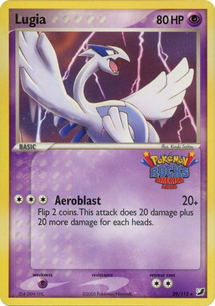 Lugia - 29/115 (Pokemon Rocks America) 029/115 card from Miscellaneous Cards & Products