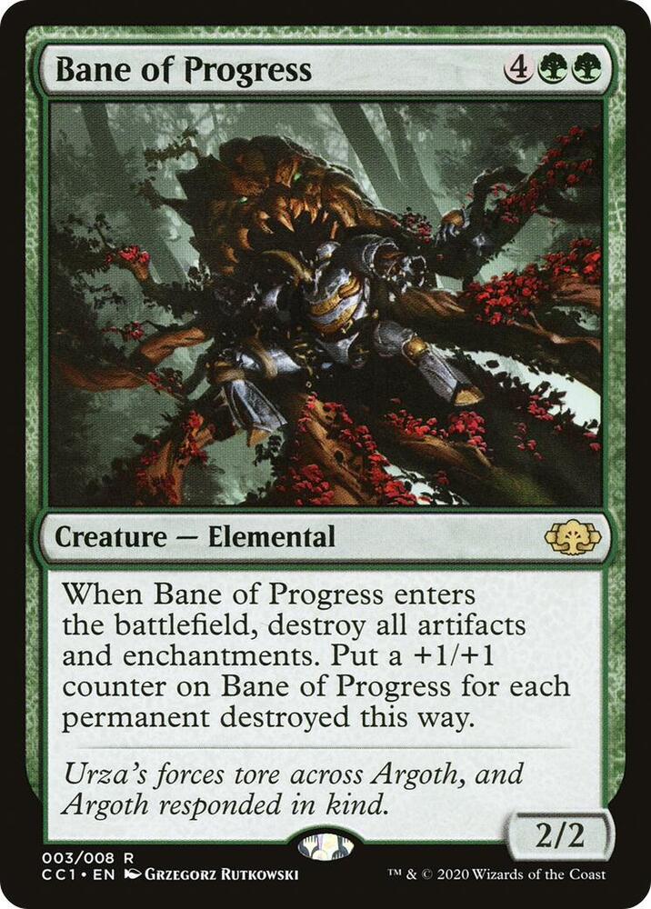 Bane of Progress 3 card from Commander Collection: Green