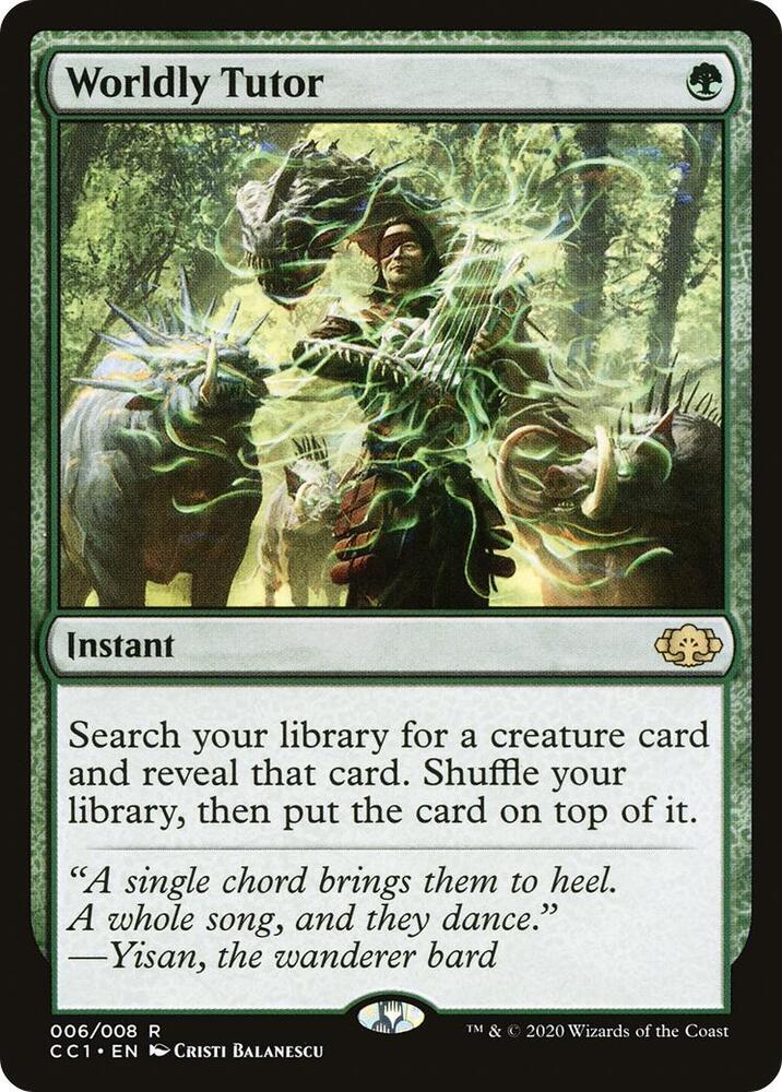 Worldly Tutor 6 card from Commander Collection: Green