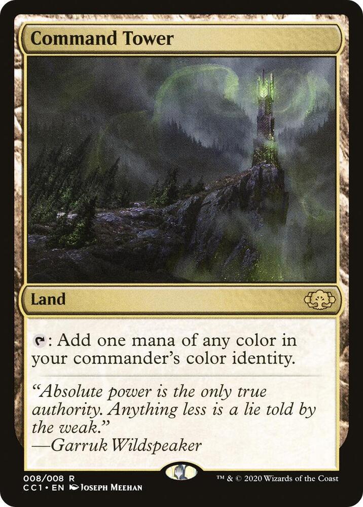 Command Tower 8 card from Commander Collection: Green