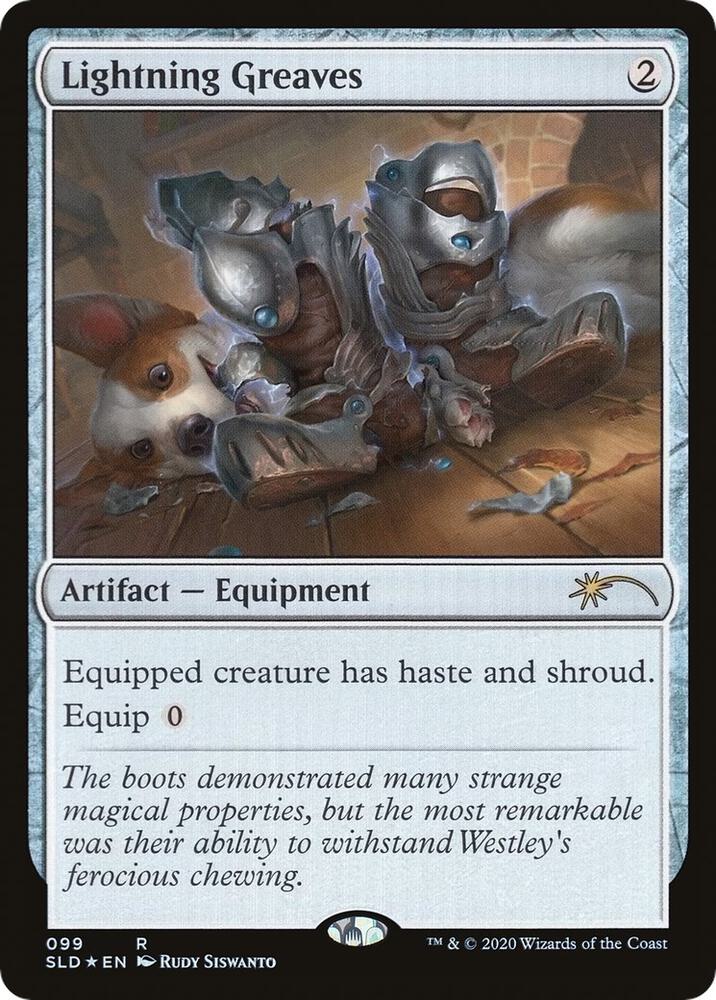 Lightning Greaves 99 card from Secret Lair Drop Series