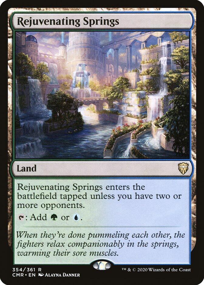 Rejuvenating Springs 354 card from Commander Legends