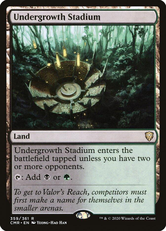 Undergrowth Stadium 359 card from Commander Legends