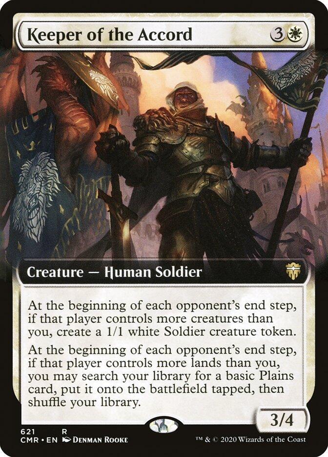 Keeper of the Accord (Extended Art) 621 card from Commander Legends